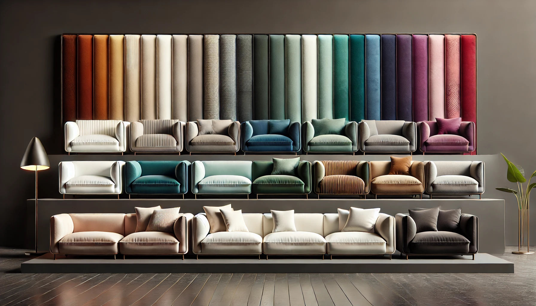 Luxe Life Furniture Fabrics options