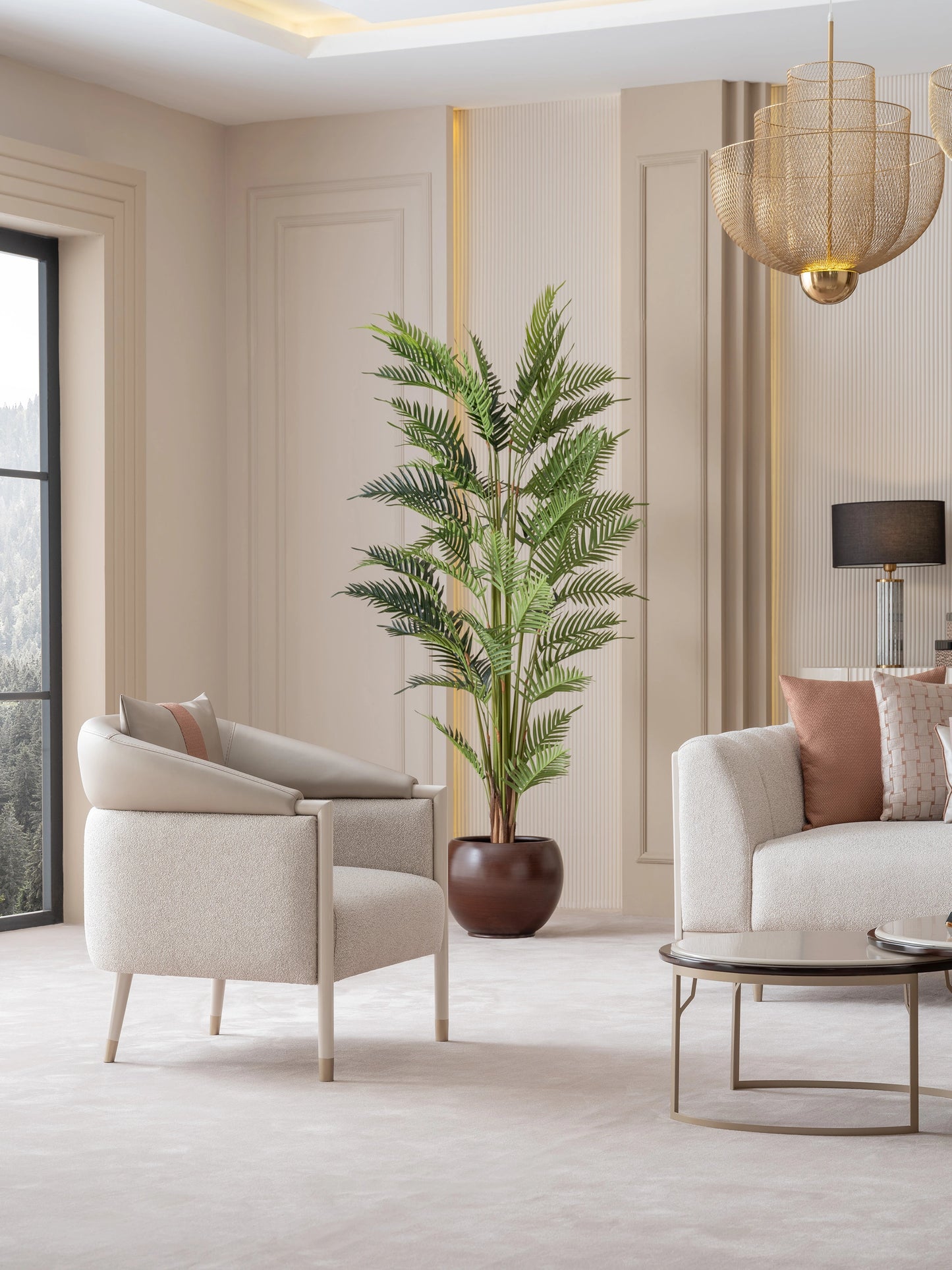 Florance Sofa Set: Elegant Beige Furniture | Luxe Life Furniture