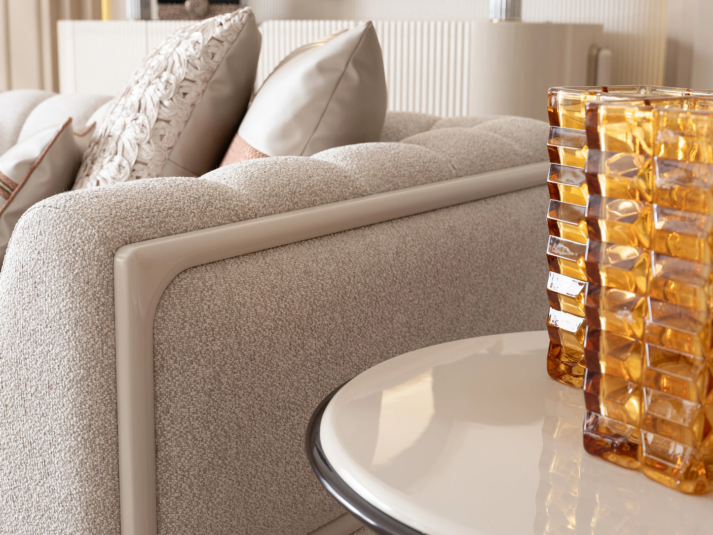 Florance Sofa Set: Elegant Beige Furniture | Luxe Life Furniture