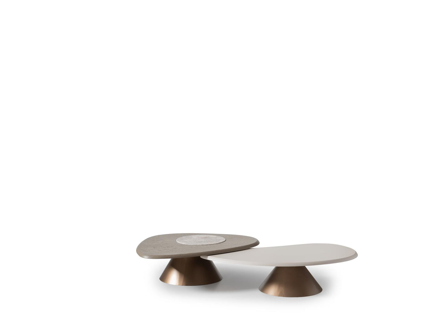 Luna Oval White Coffee Table