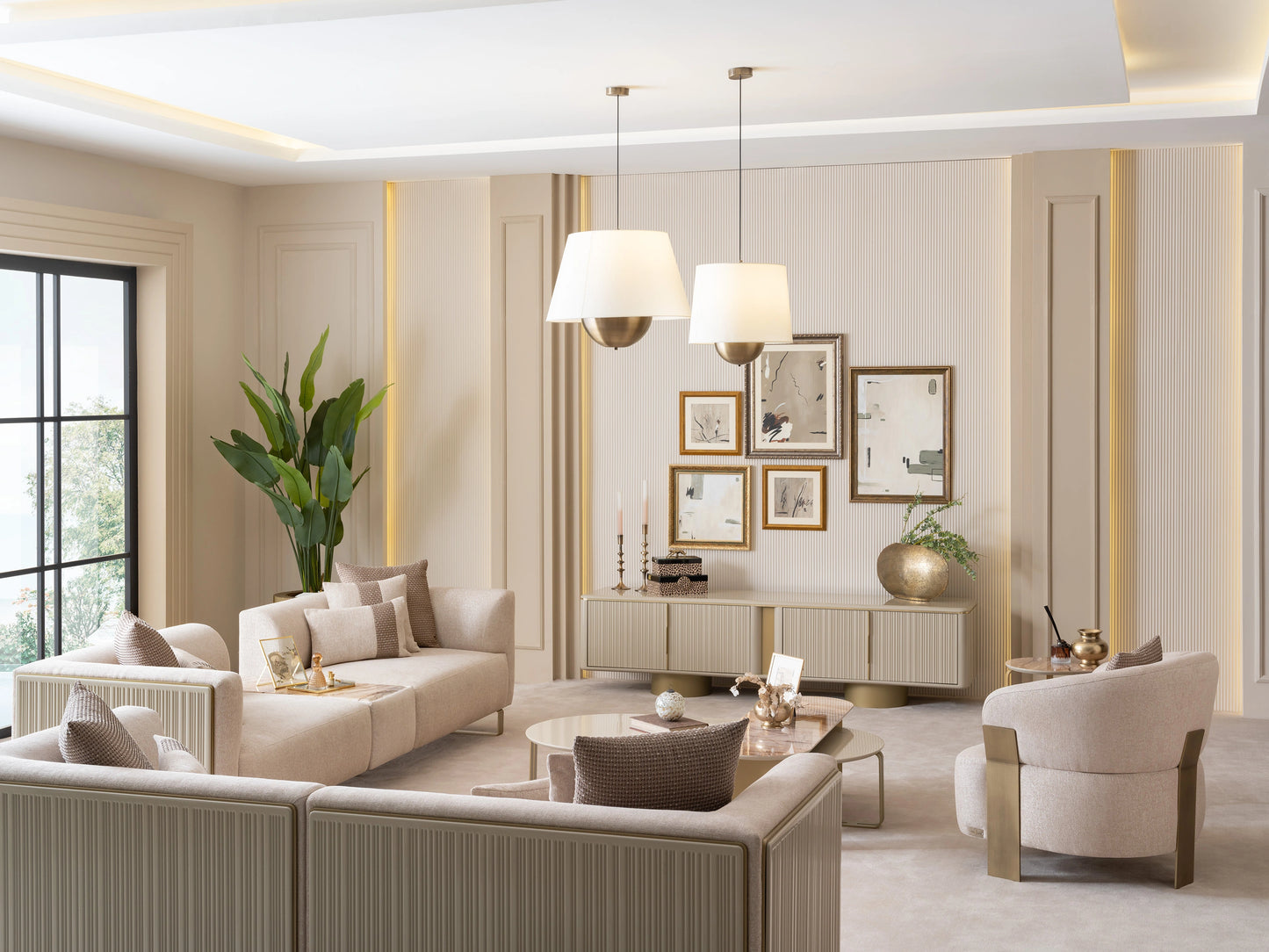 Massimo Comfortable Sofa Set -Modern Design | Luxe Life Furniture
