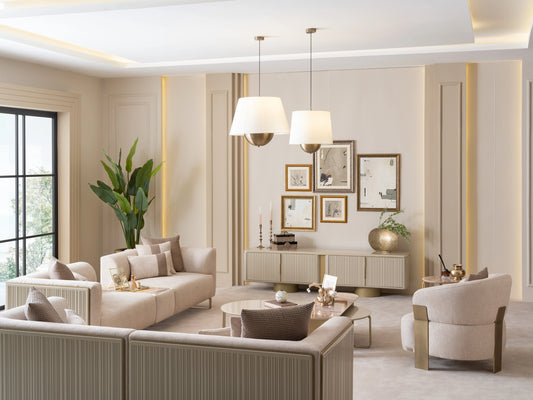 Massimo Sofa Set Wooden Back