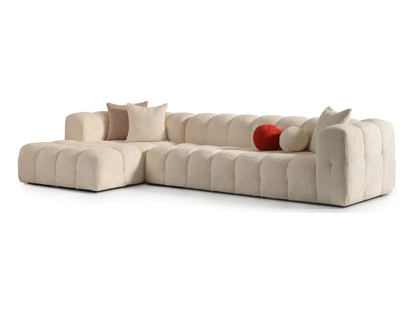 Plush Comfort & Modern Style: Puffin L-Shape Sofa