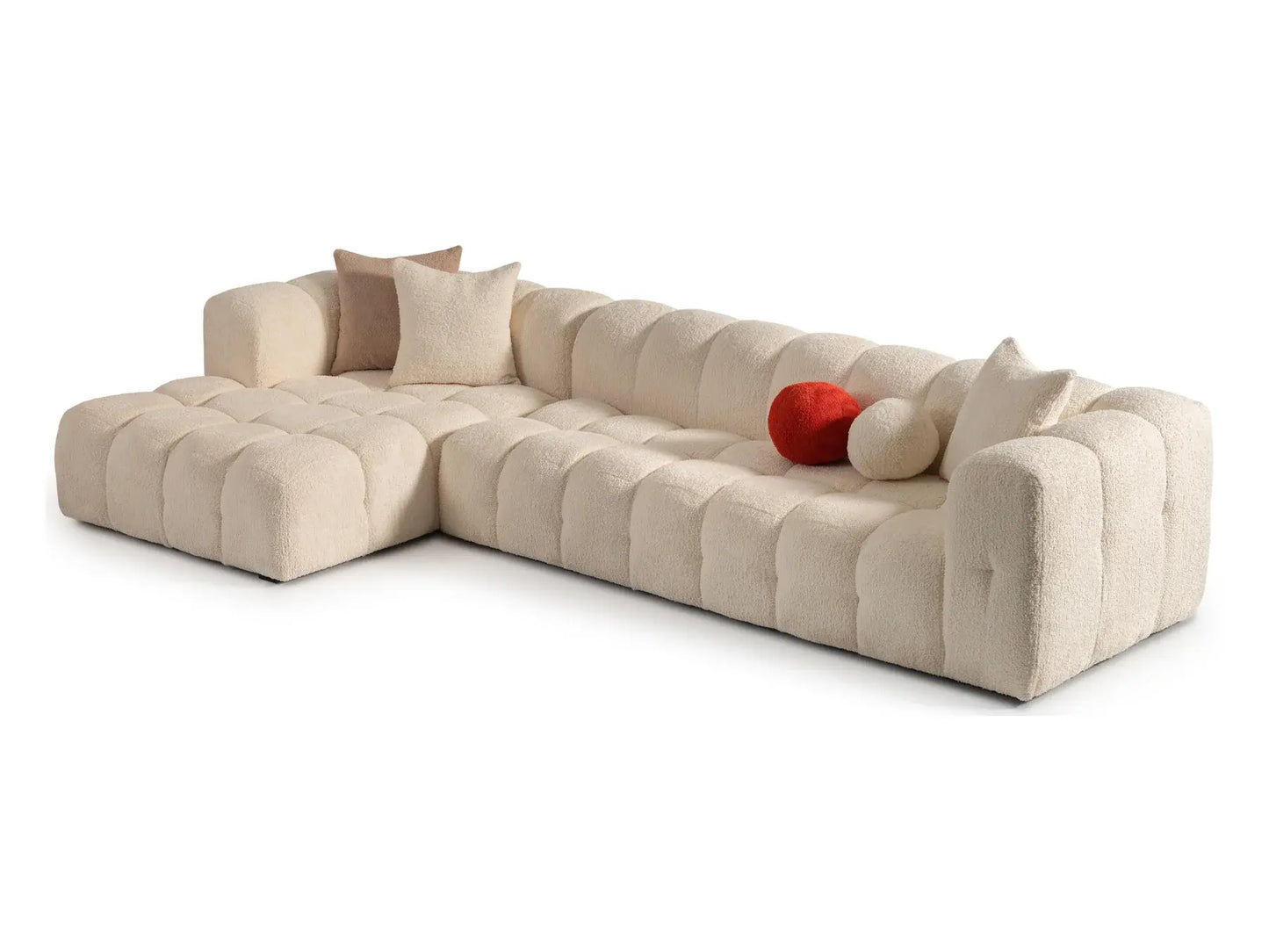 Plush Comfort & Modern Style: Puffin L-Shape Sofa