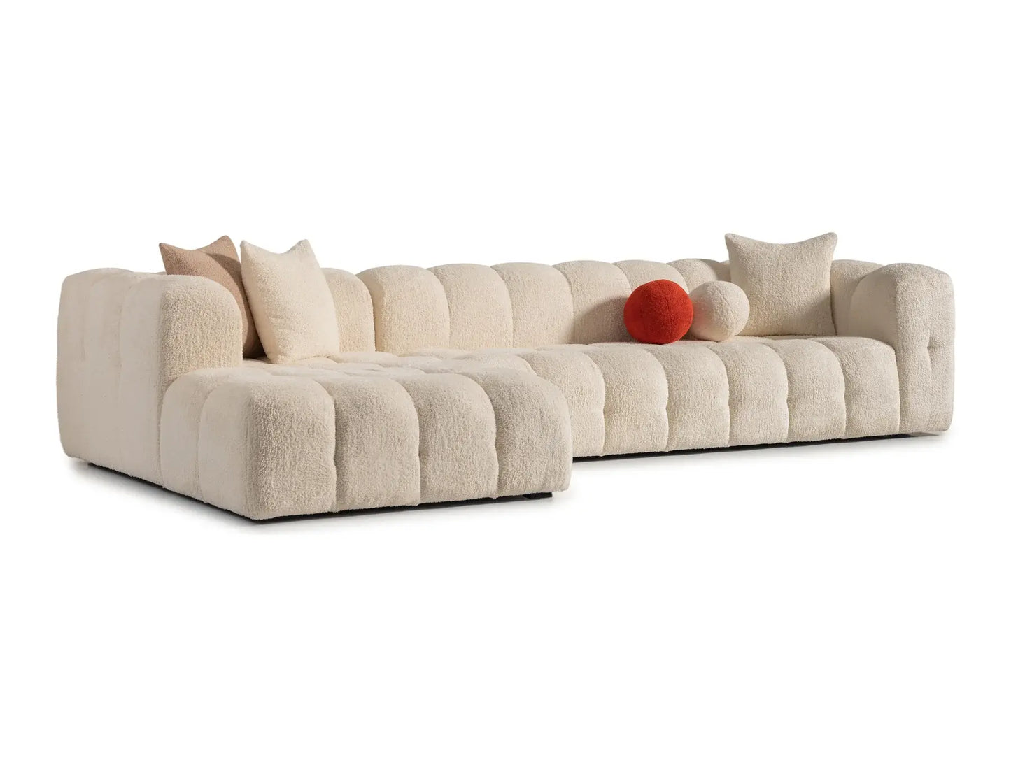 Plush Comfort & Modern Style: Puffin L-Shape Sofa