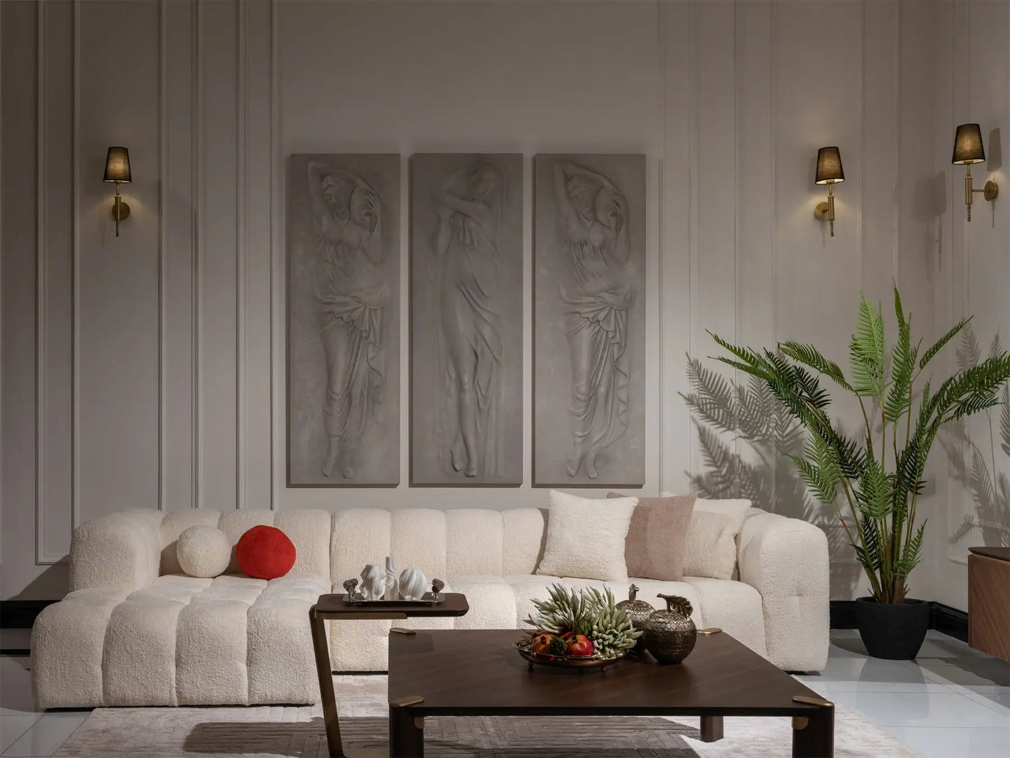 Plush Comfort & Modern Style: Puffin L-Shape Sofa