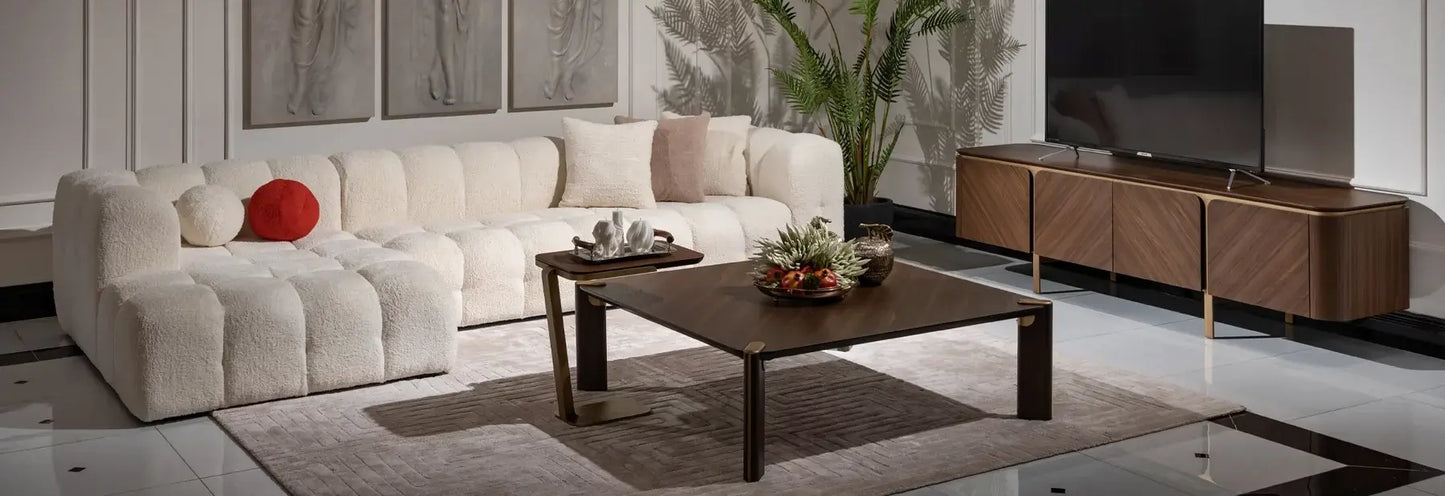 Plush Comfort & Modern Style: Puffin L-Shape Sofa
