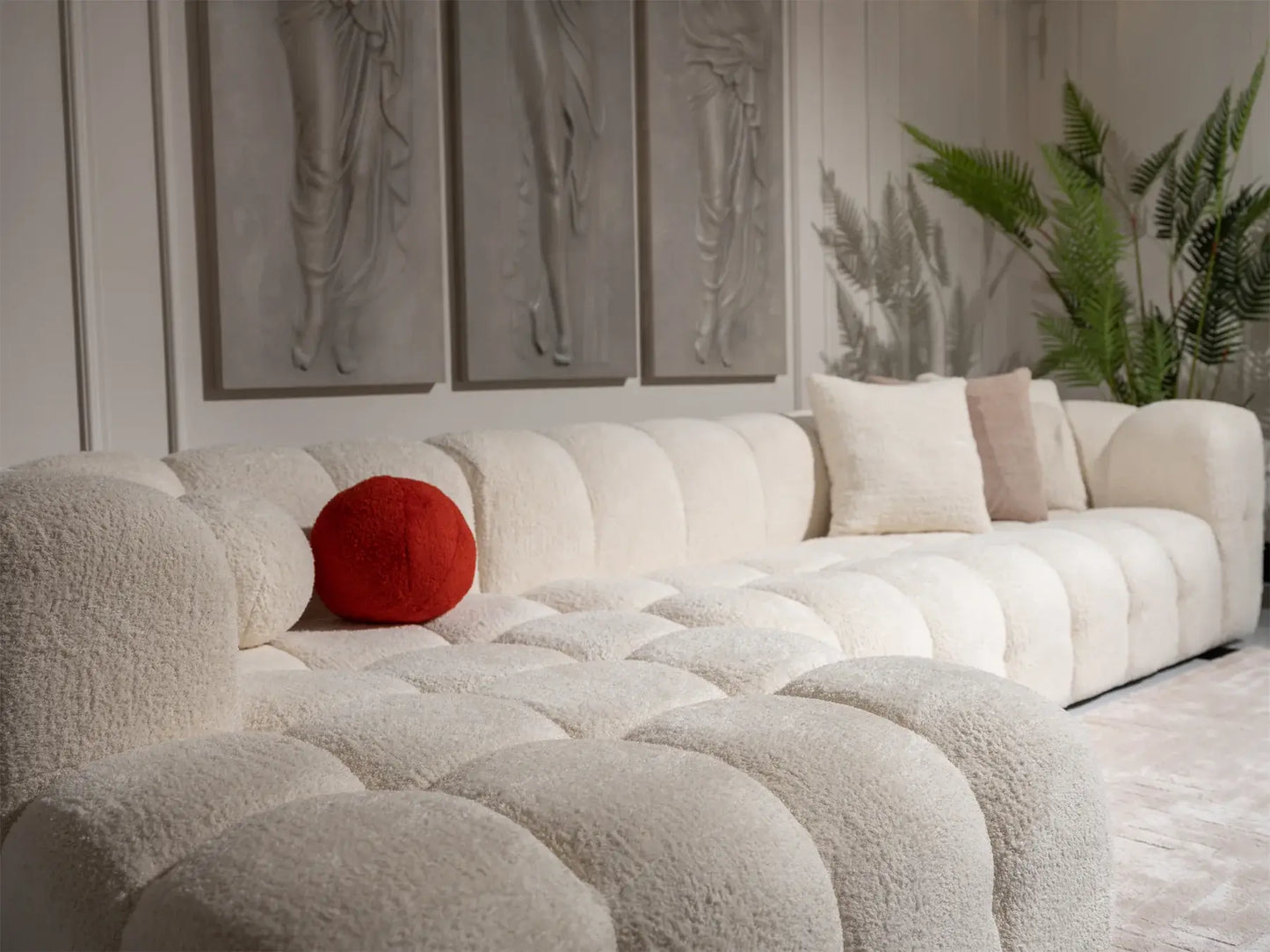 Plush Comfort & Modern Style: Puffin L-Shape Sofa