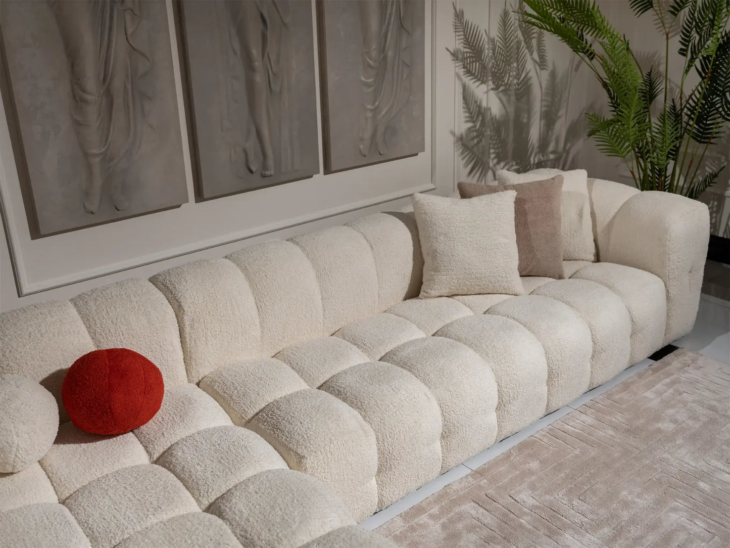 Plush Comfort & Modern Style: Puffin L-Shape Sofa