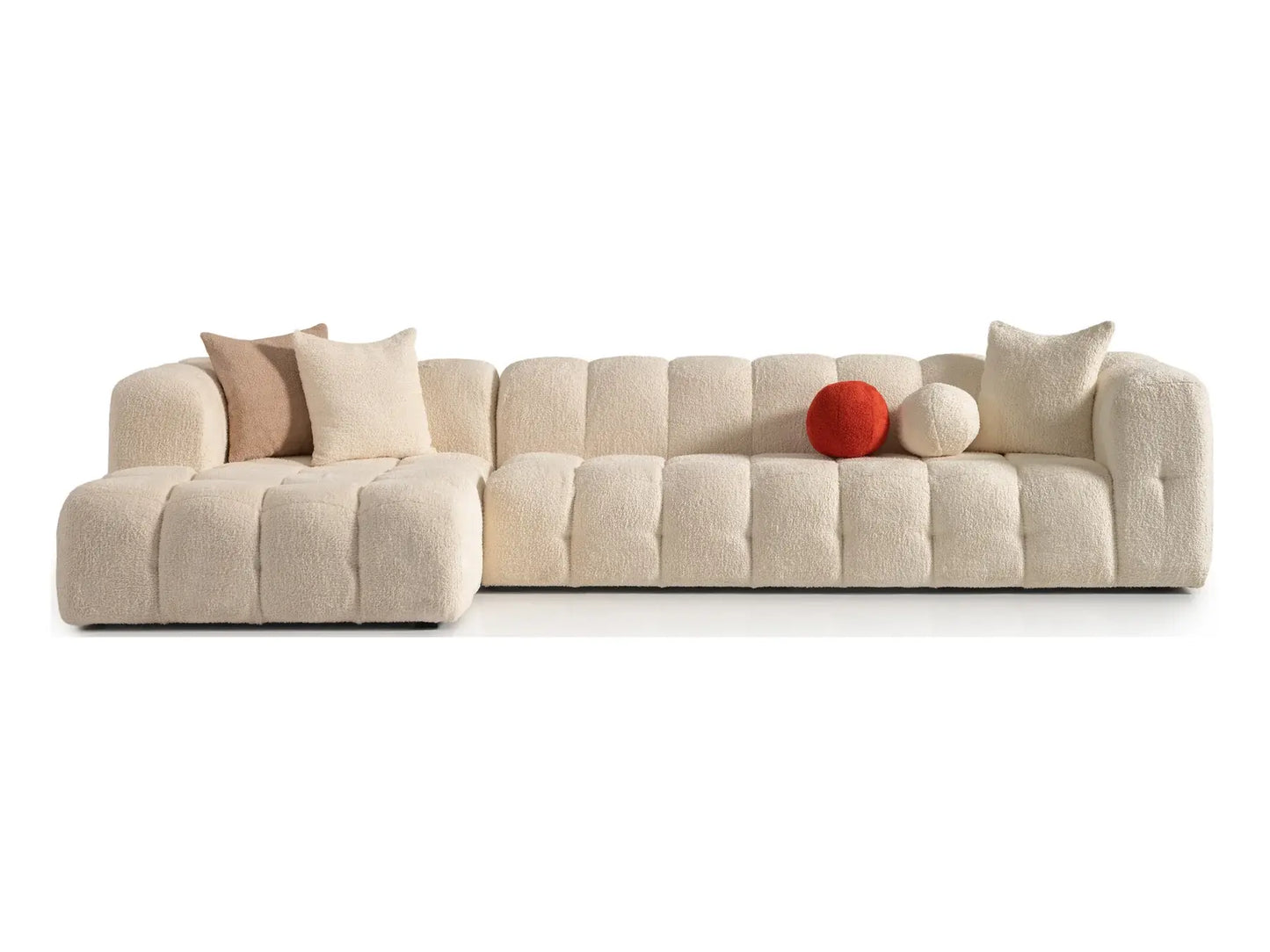 Plush Comfort & Modern Style: Puffin L-Shape Sofa