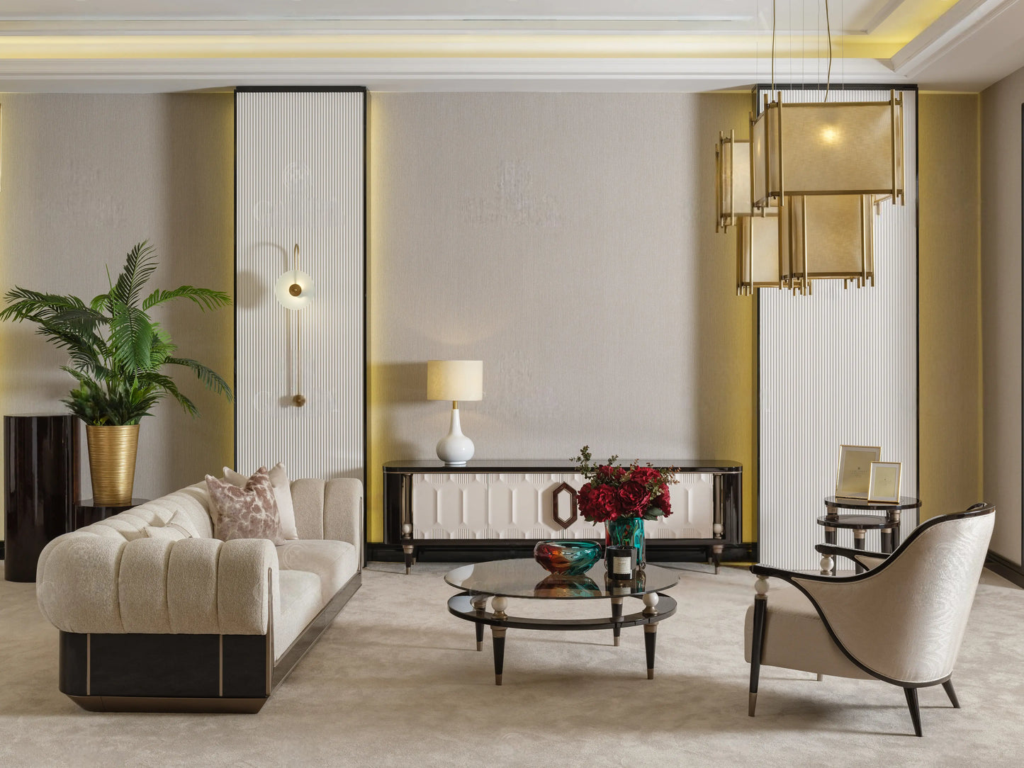 Senato Coffee table with TV unit in living room
