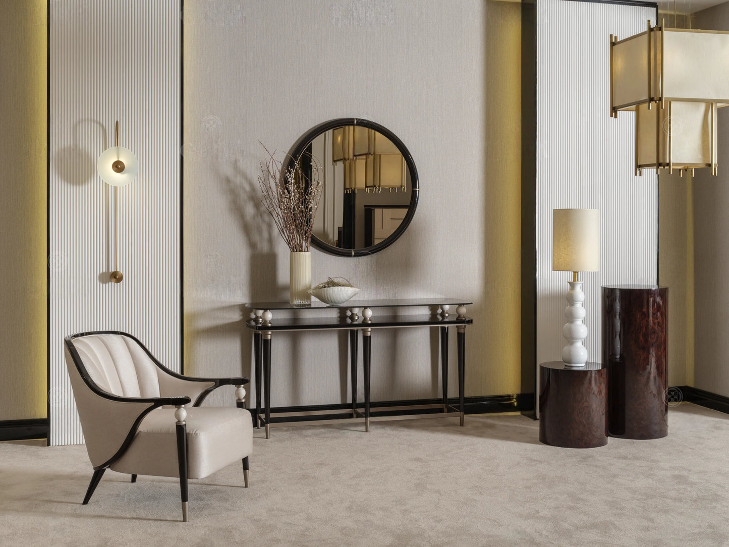 Senato Dining Set - showing the console table piece