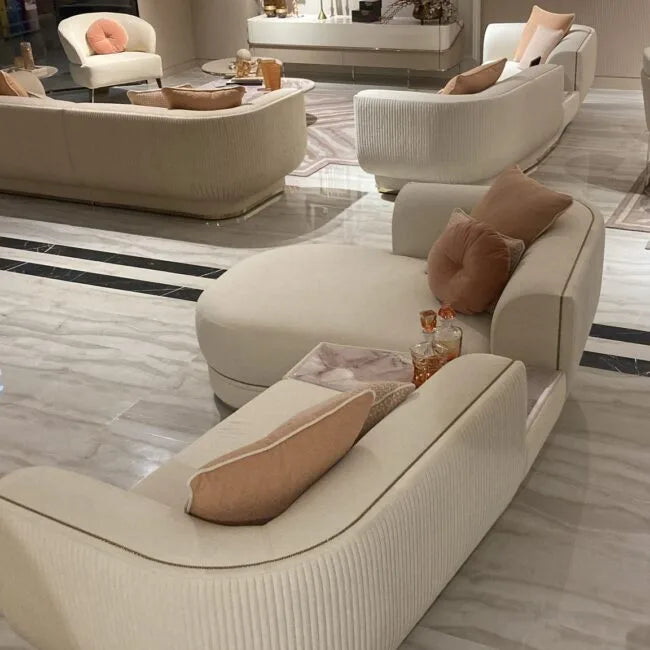 Small Corner Couch: Oscar Sofa Collection by Luxe Life Furniture