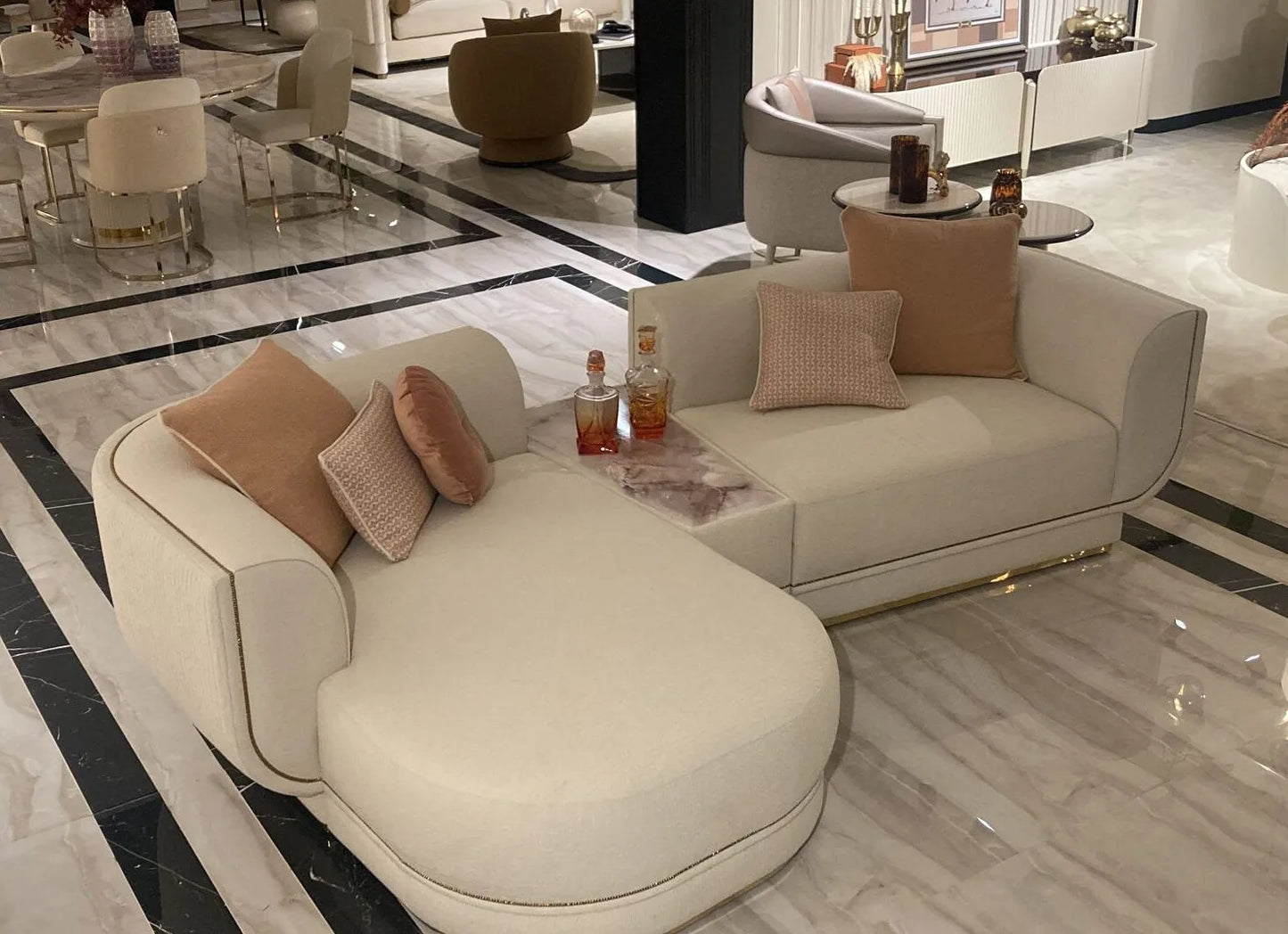 Small Corner Couch: Oscar Sofa Collection by Luxe Life Furniture