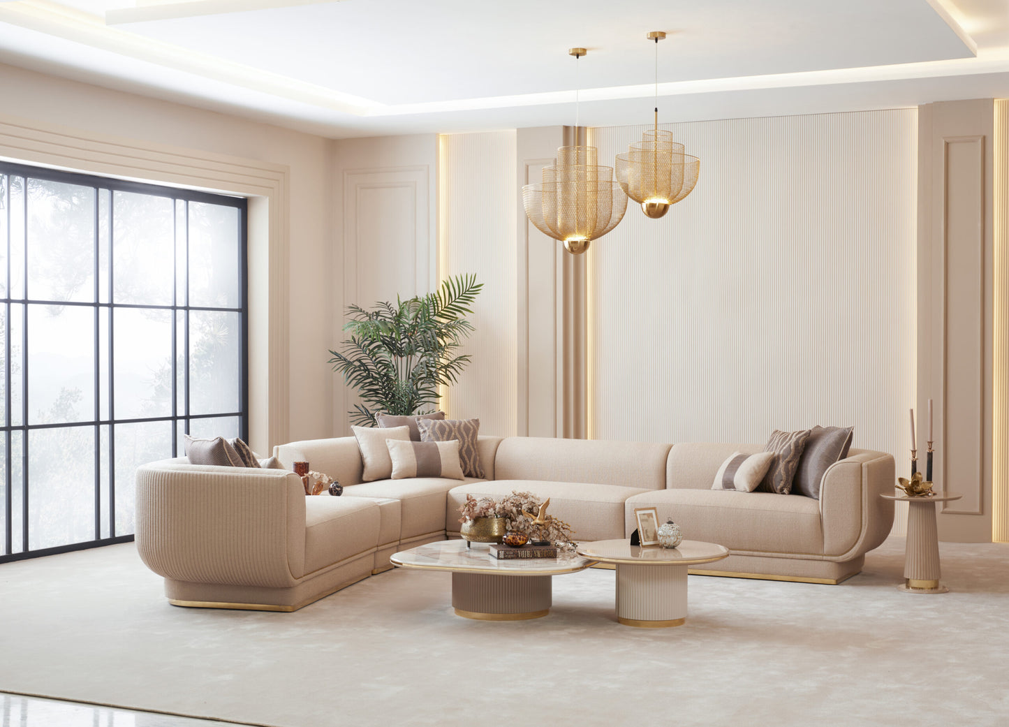 Small Corner Couch: Oscar Sofa Collection by Luxe Life Furniture