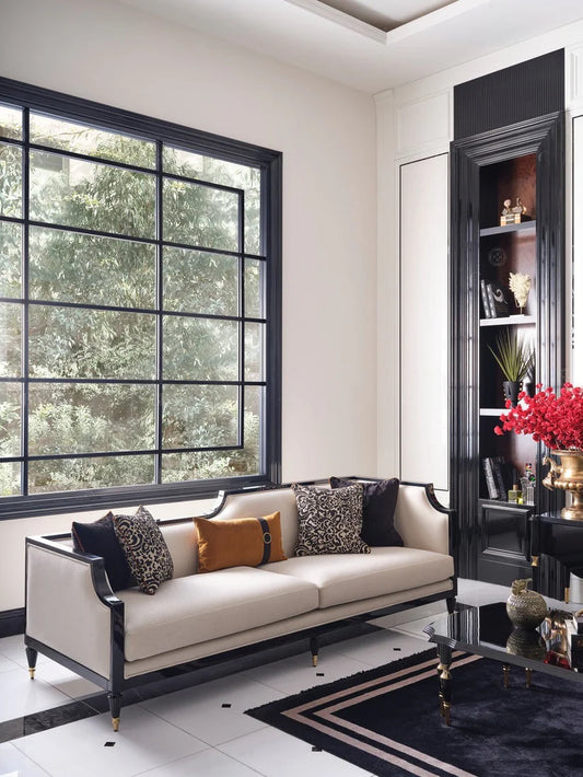 Monaco Fringed 4 Seater Sofa Monaco Fringed 4 Seater Sofa