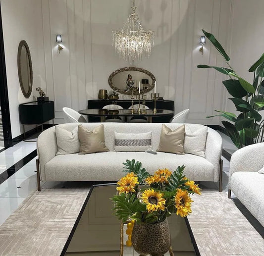 Lyon 3 Seater Fabric Sofa: Spacious Comfort Lyon 3 Seater Fabric Sofa: Spacious Comfort