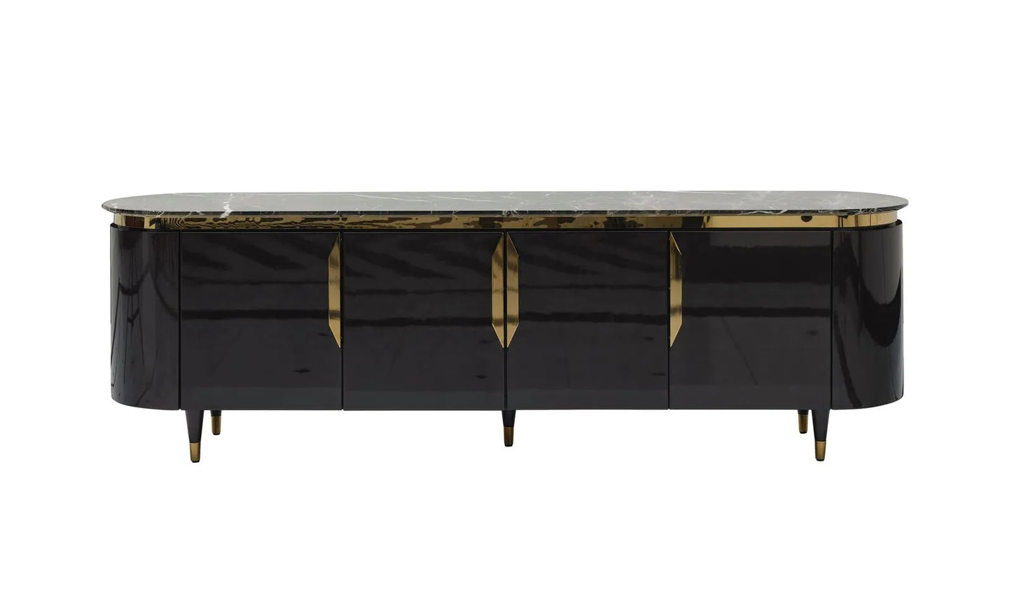 Braga TV Stand with Enclosed Storage | Luxe Life Furniture