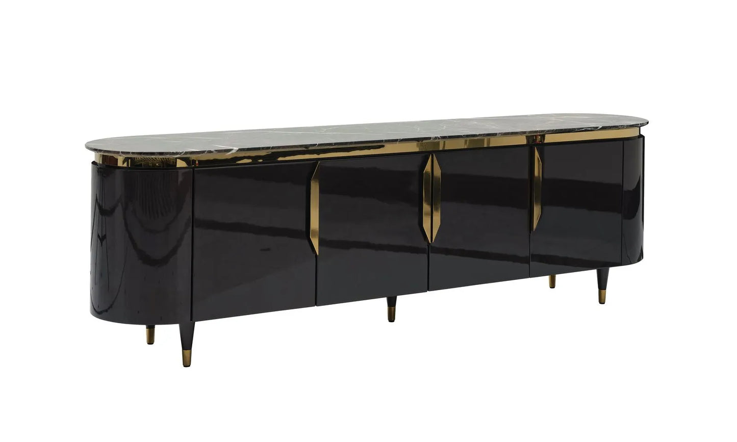 Braga TV Stand with Enclosed Storage | Luxe Life Furniture