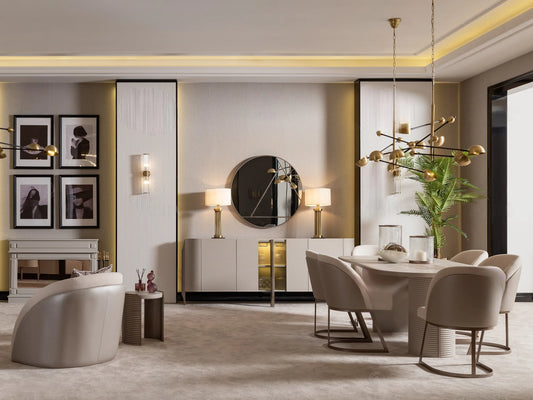 Leora Dining Table:Luxe Life Furniture Leora Dining Table:Luxe Life Furniture