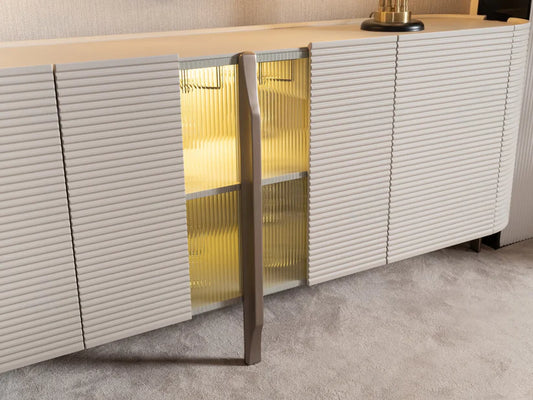 Leora modern sideboard with spacious storage compartments Leora modern sideboard with spacious storage compartments