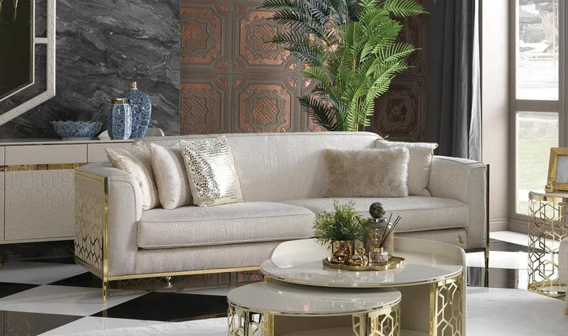 Flamingo luxury sofa as a focal point in elegant home