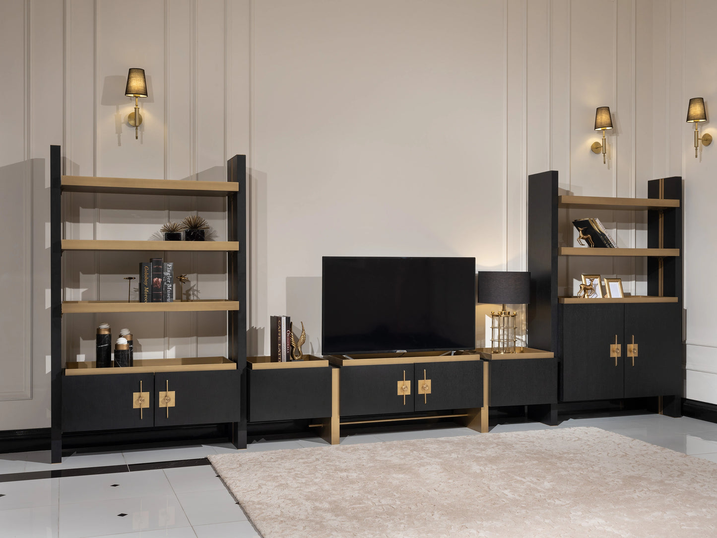 Modern TV console from Pietra collection