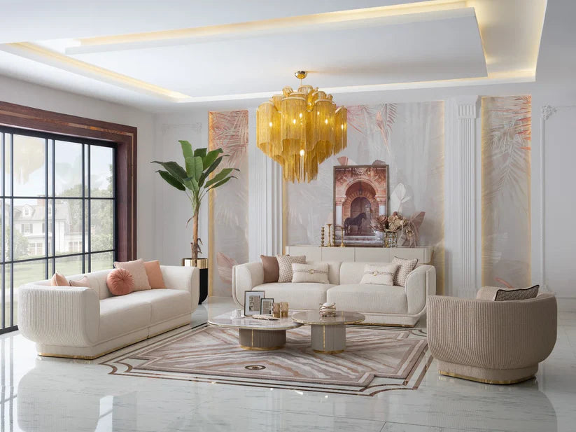 Statement Oscar sofa elevating living room aesthetics