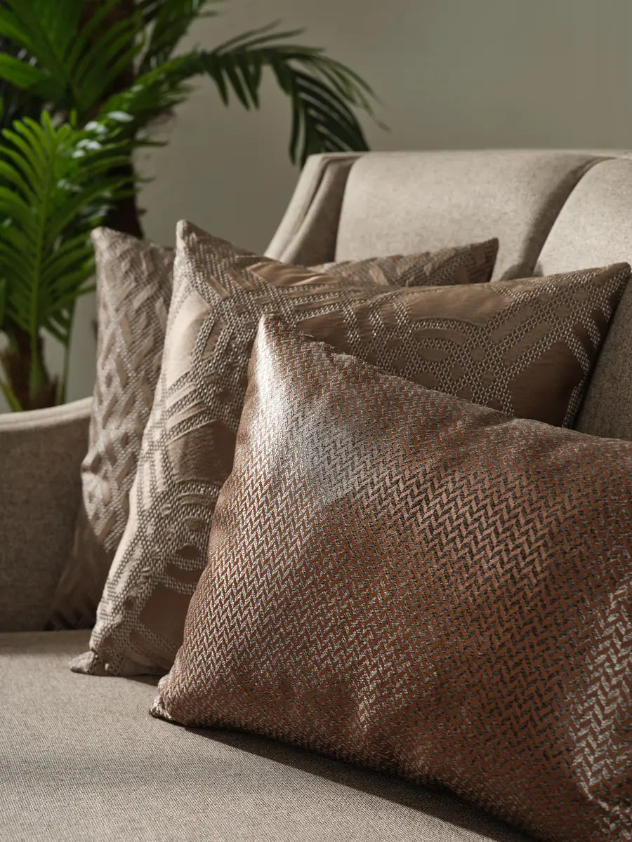 Zoomed-in view of three cushions on the Varna Sofa Set.
