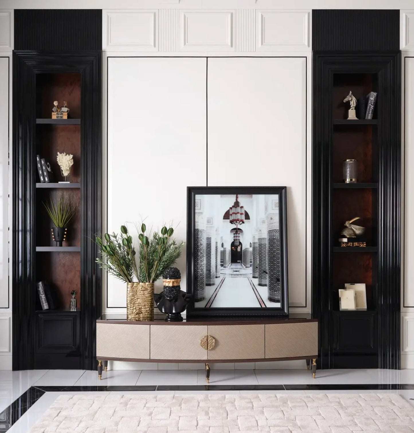 TV unit, part of the Venedik Sofa Set. Luxe Life Furniture.
