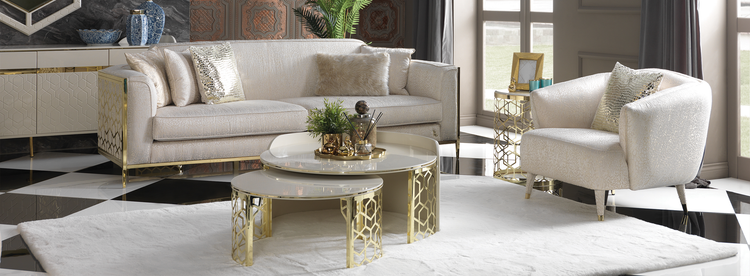 Bespoke industrial-style coffee table with metal legs