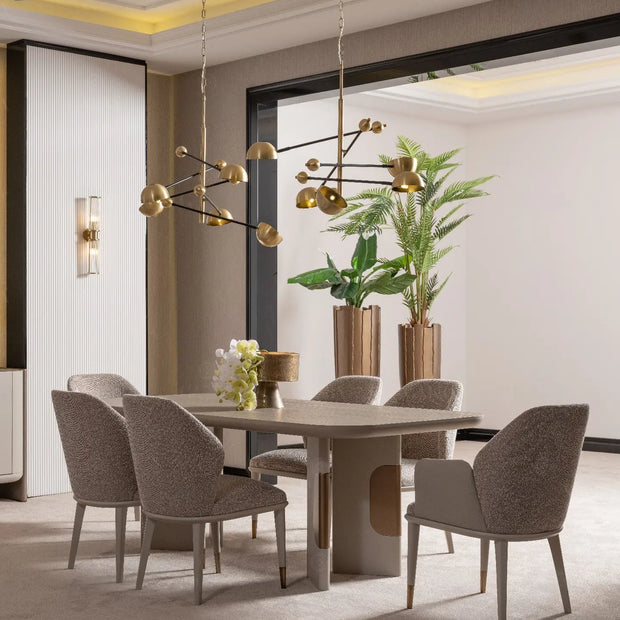 Milano Modern Dining Table: Crafted from high-quality materials, this stylish table is available in two sizes and comfortably seats 6-10 people