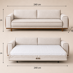 Cassa 3 Seater Sofa Bed