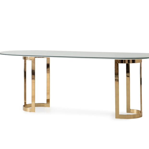 Luxury Parma Glass Top Dining Table – Luxe Life Furniture
