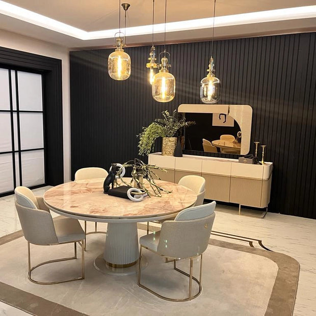 Oscar Dining Set: Luxe Life Furniture
