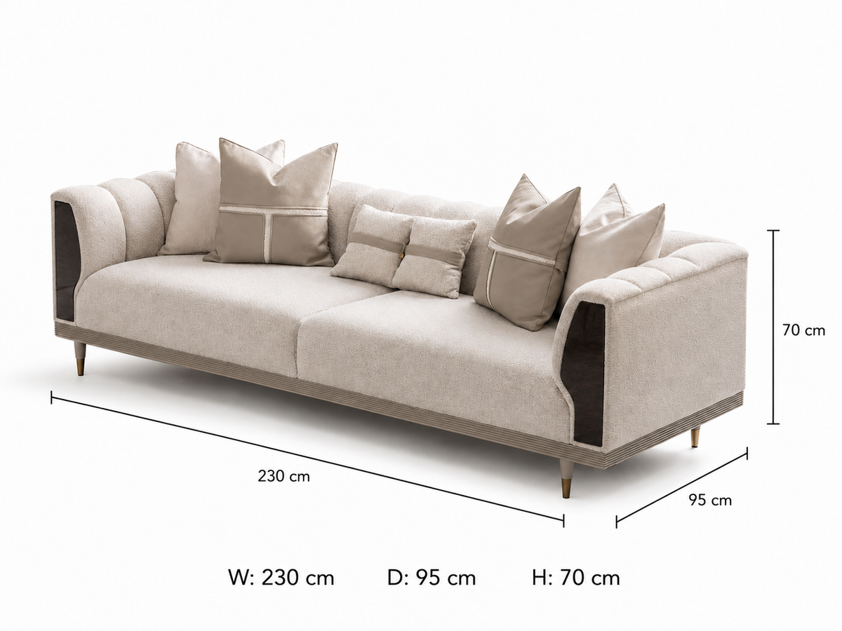 Ecrue 3 Seater Sofa