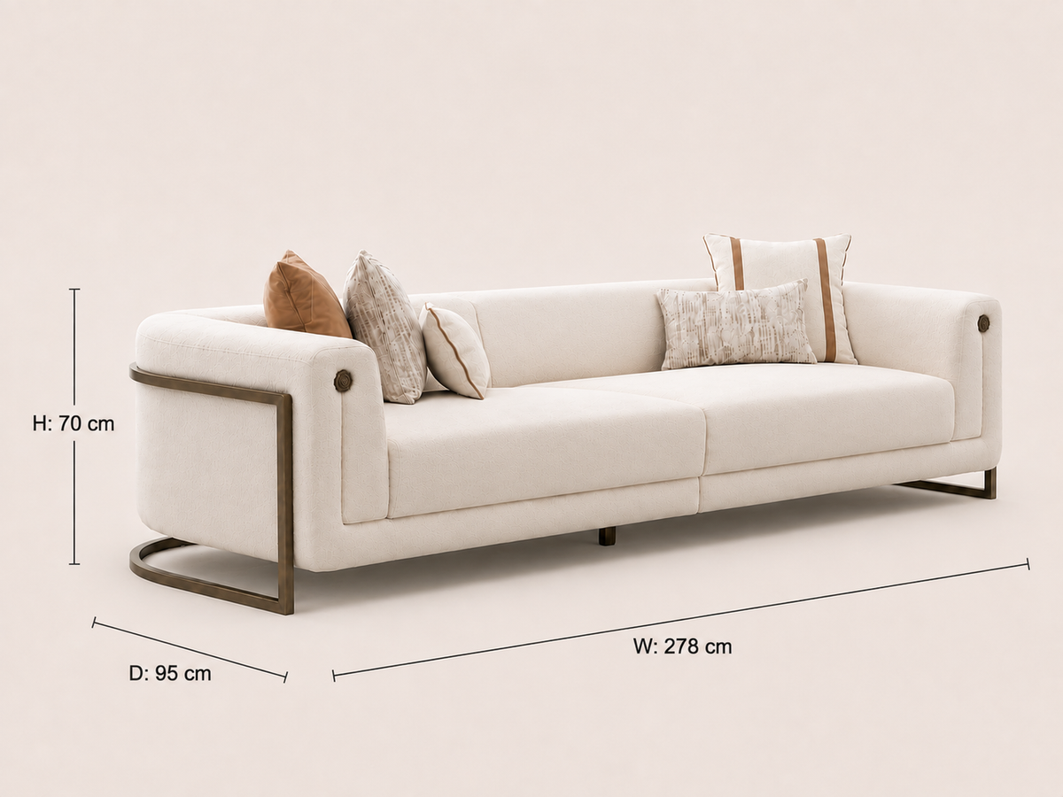 Mocha 4 Seater Sofa
