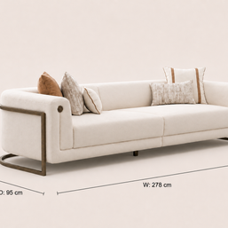 Mocha 4 Seater Sofa