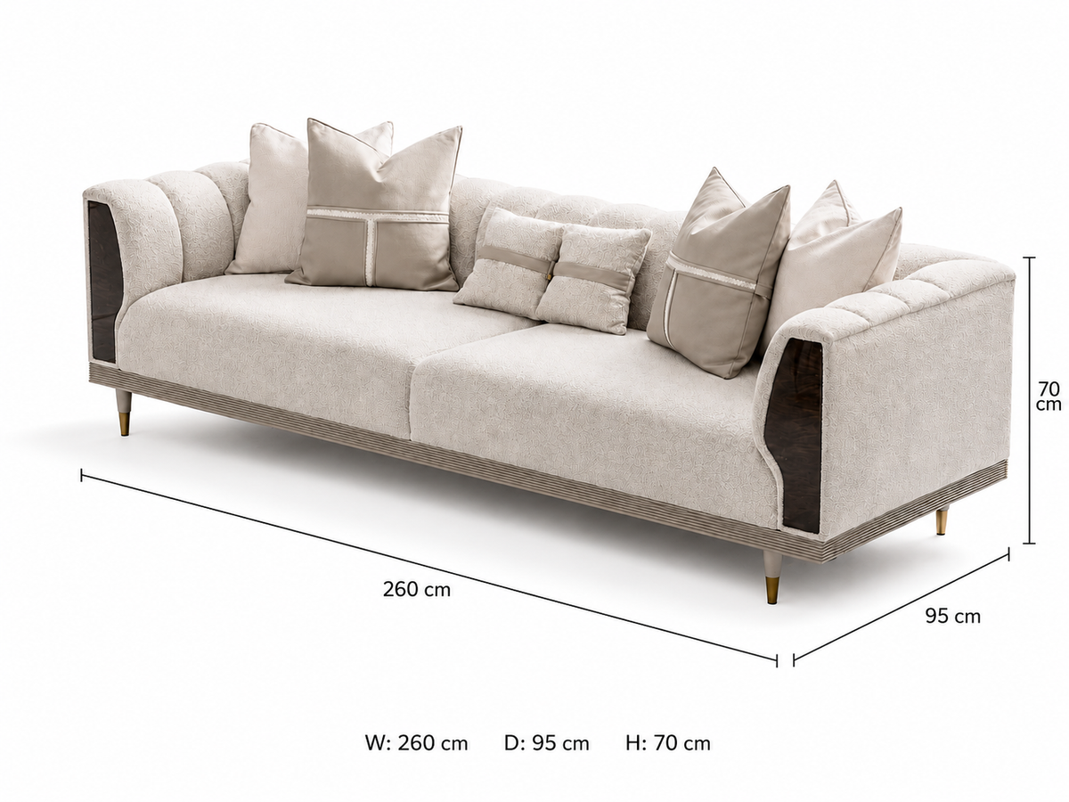 Ecrue 4 Seater Sofa