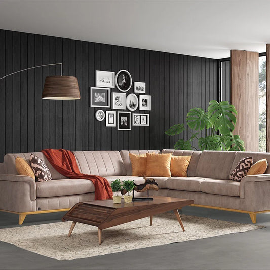 Soft Corner Sofa:Luxe Life Furniture