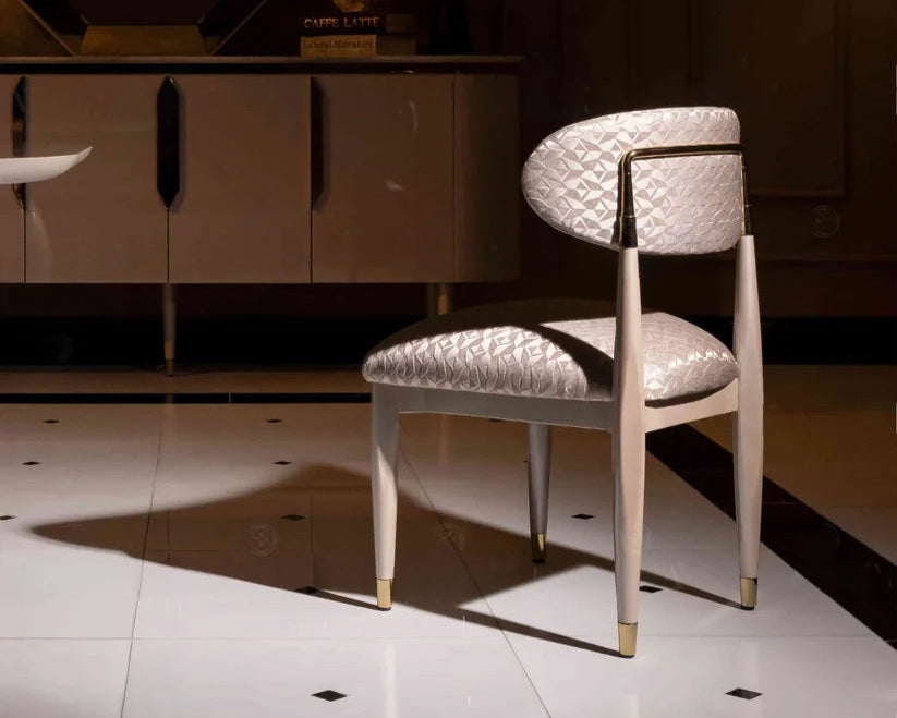 Luxe Life Furniture: Braga Dining Chair. Modern design for a luxurious dining experience. 