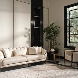 Braga 3 Seater Sofa Fabric Frame