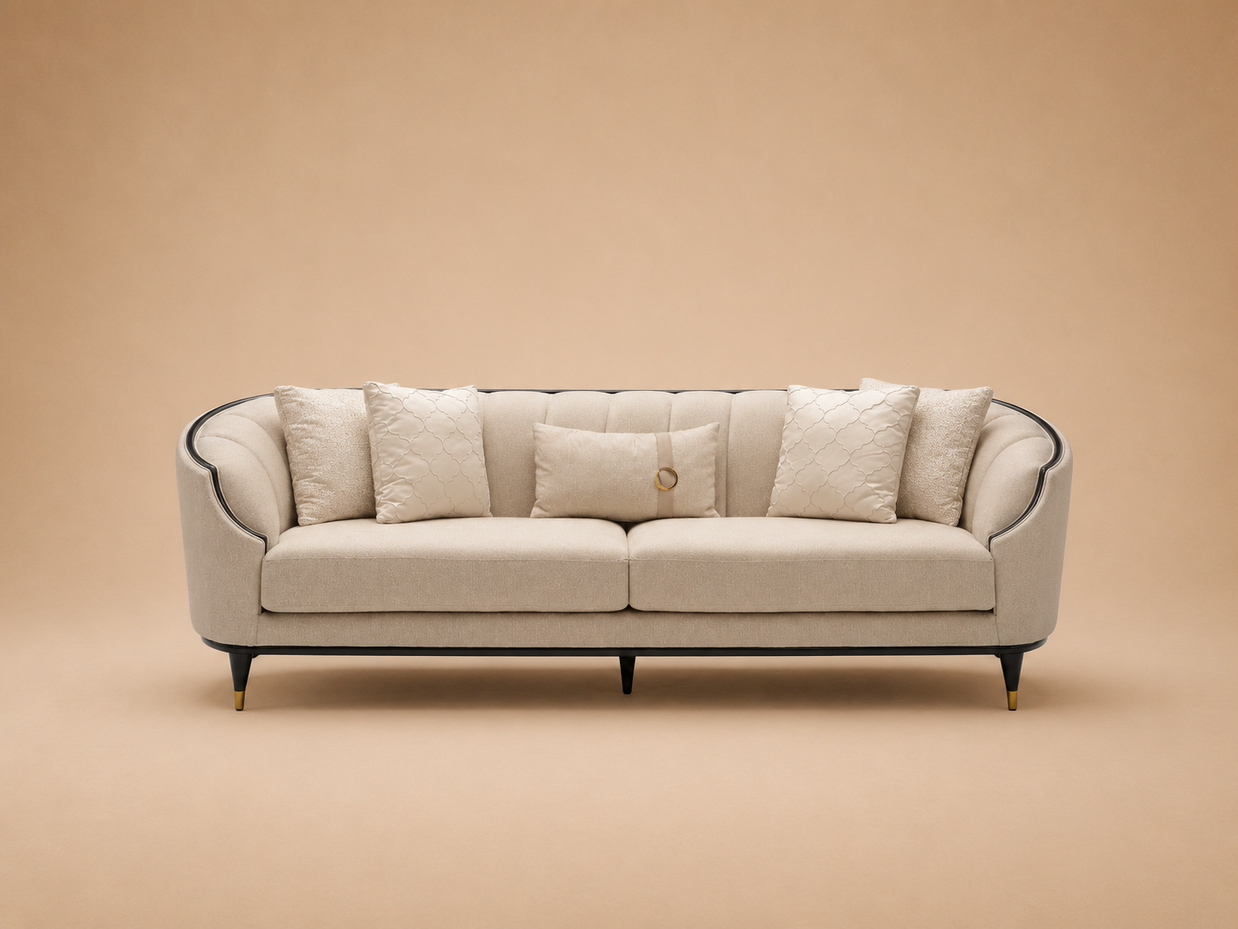 Braga 4 Seater Sofa Wooden Frame