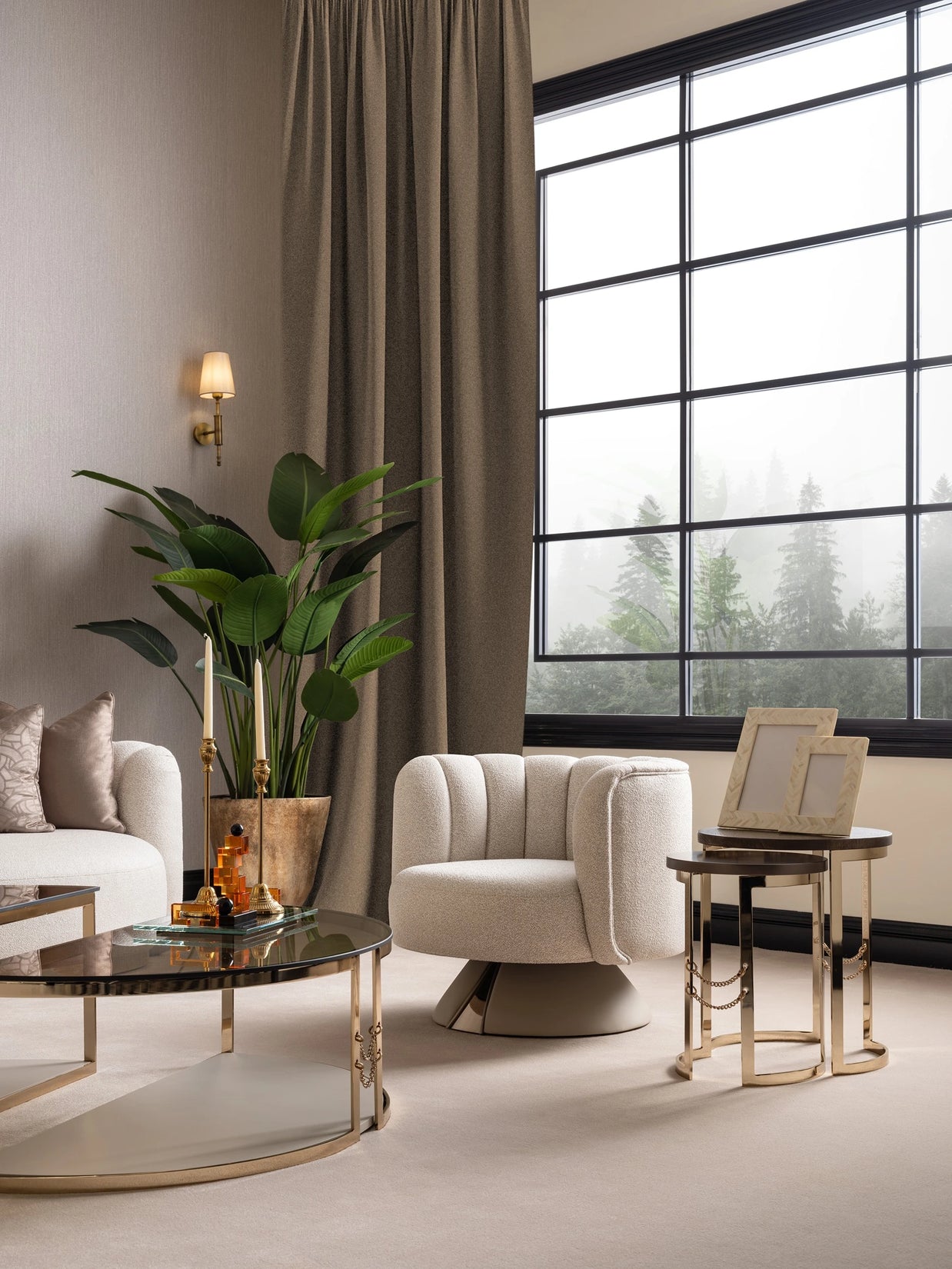 Calista Sofa Set – Armchair plus side table and coffee table 
