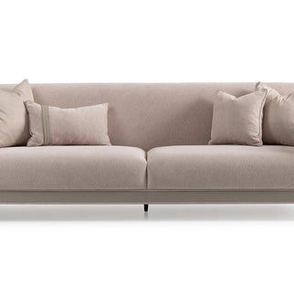 Casto Leather Sofa: Spacious Luxury