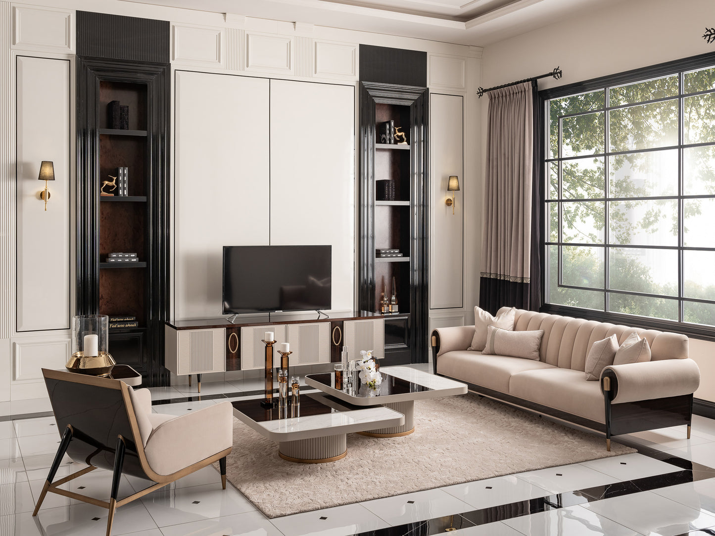 Casto 4 Seater Sofa Lux: Spacious Comfort – Luxe Life Furniture