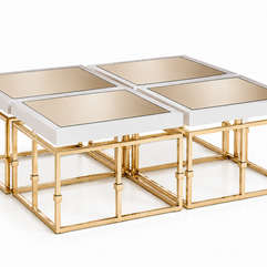 Como 4 Coffee Tables (4 Pieces separated)