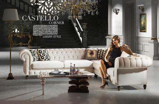 Castello Corner Sofa:Luxe Life Furniture