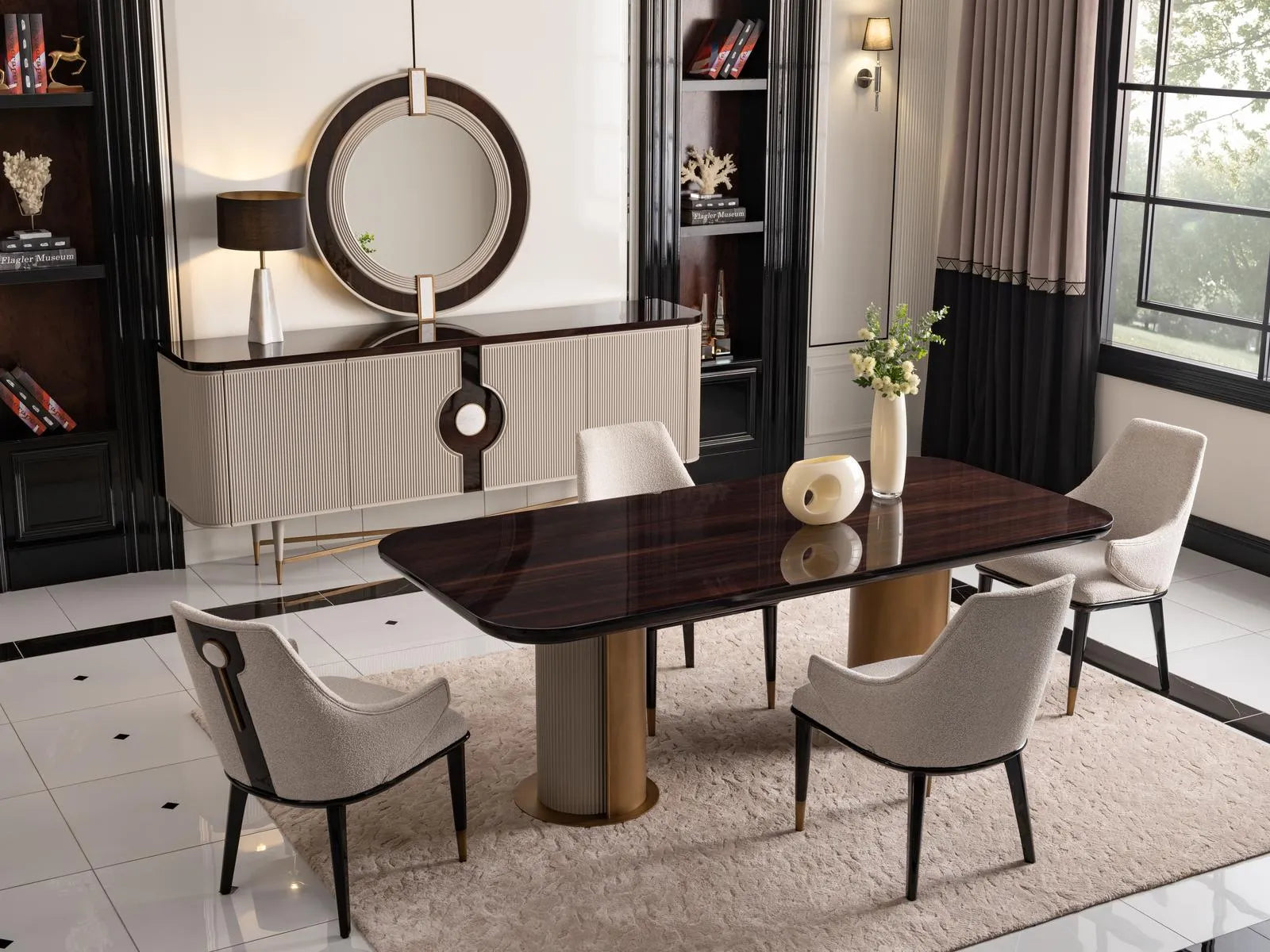 Ecrue Dining Set for 6,the dining table