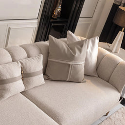 Ecrue Living Room Couch Set, Focusing on inside part | Luxe Life Furniture